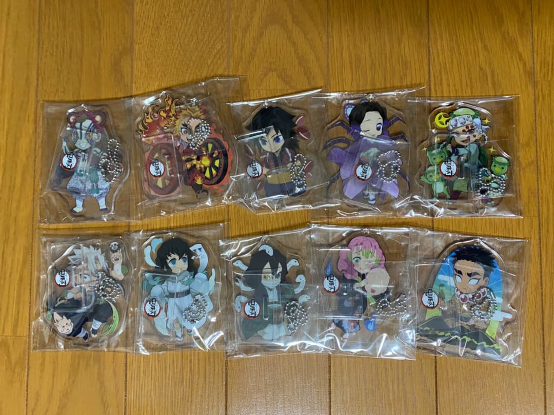 鬼滅の刃 ハロウィン アクスタ キーホルダー 2019 2020 コンプセット