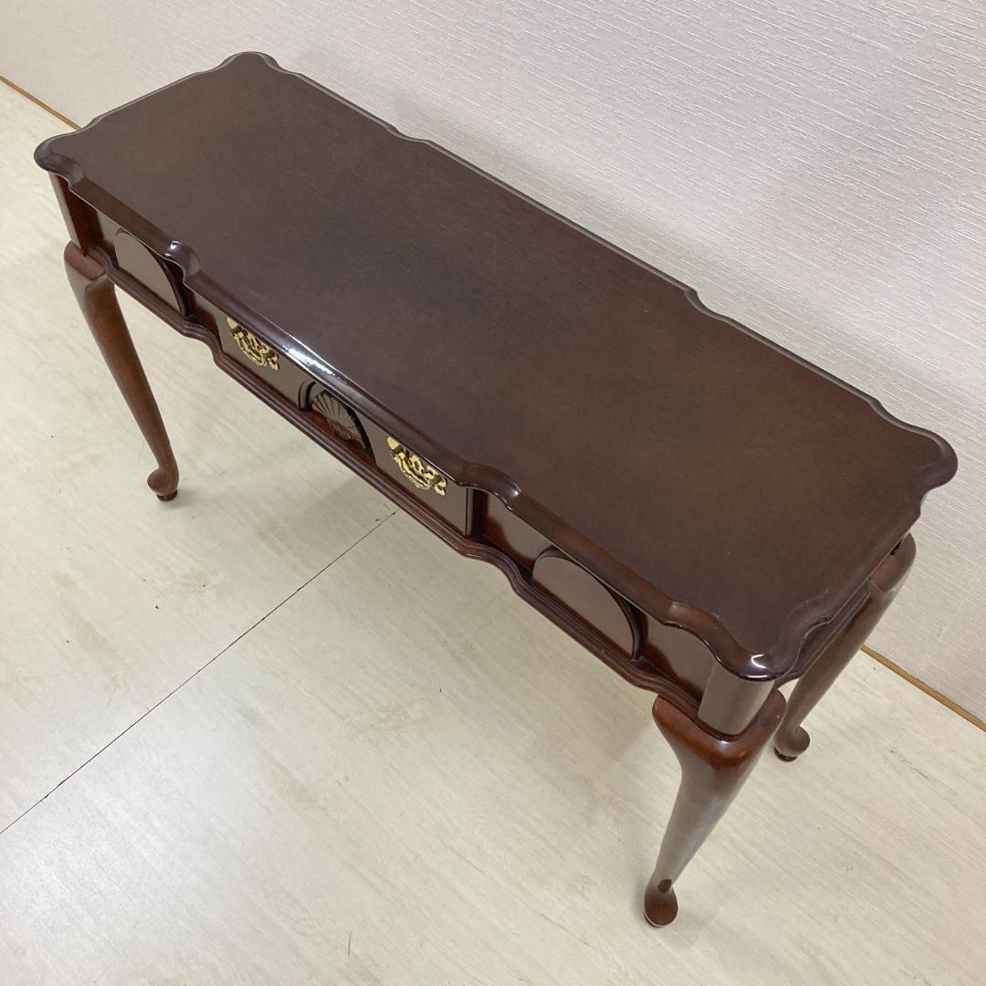 猫脚　コンソール　デスク　机　クラシック　アンティーク調