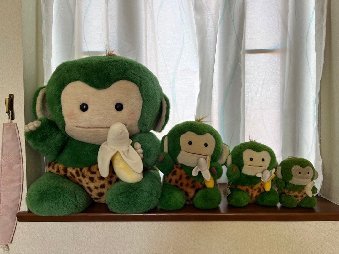 ✨激レア！✨バナナンちーたん ぬいぐる 昭和レトロ 4サイズセット
