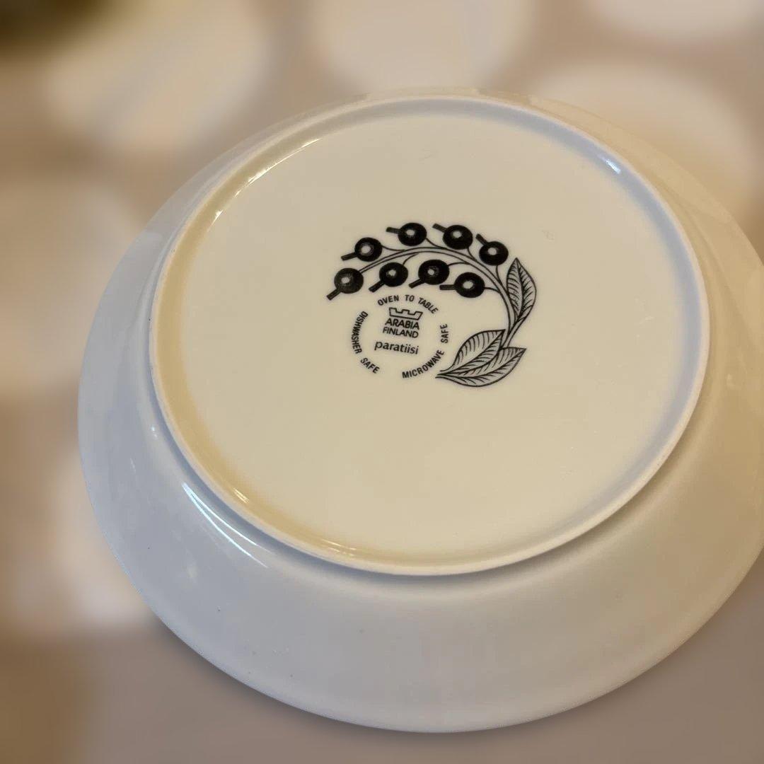 【超美品】ALABIA アラビア ブラック パラティッシ 皿 4枚セット