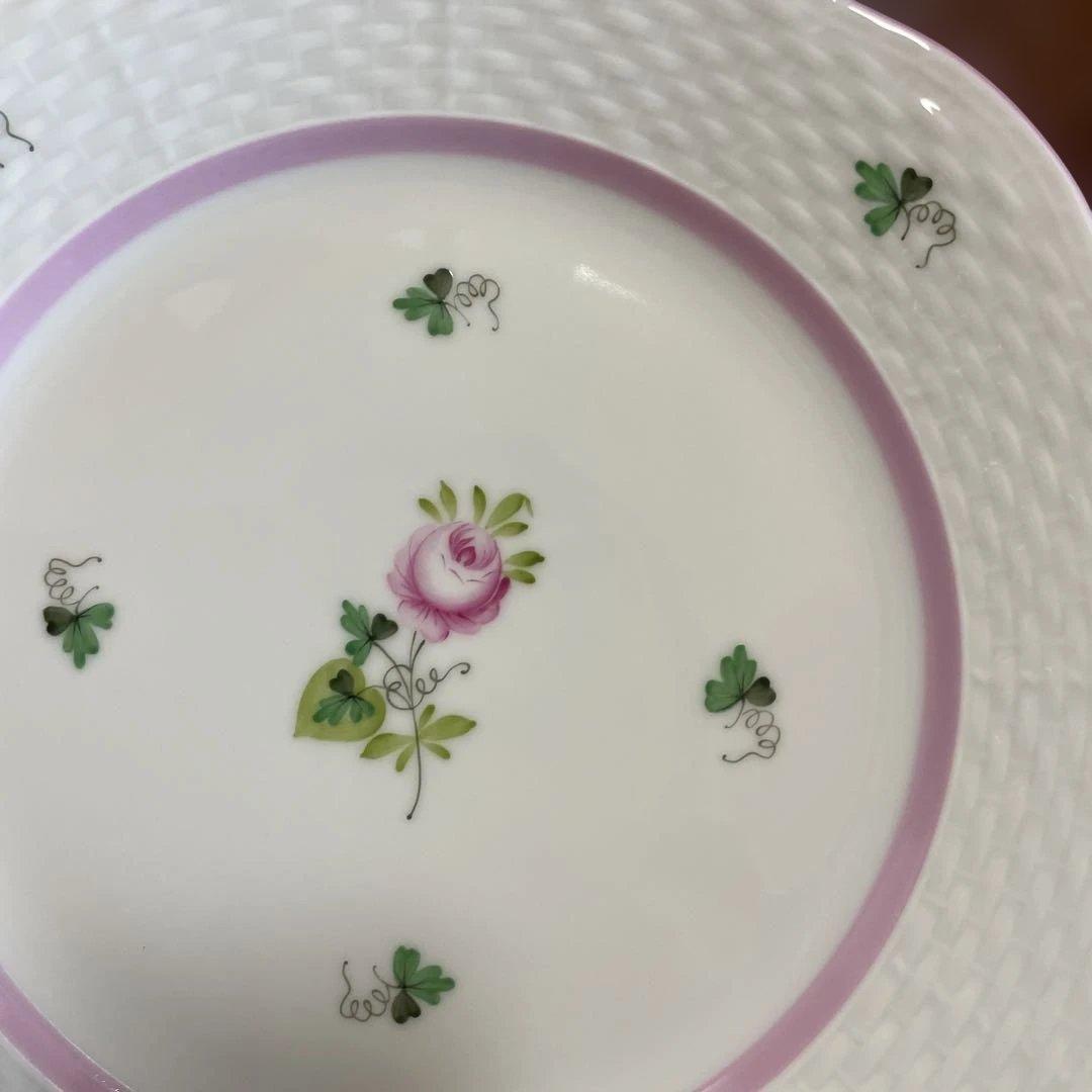ヘレンド　ウィーンの薔薇ピンク　プレート