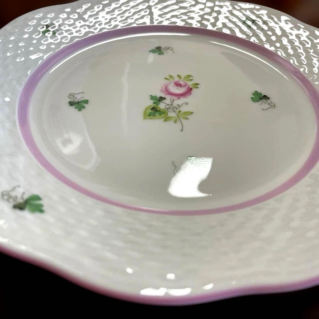 ヘレンド　ウィーンの薔薇ピンク　プレート