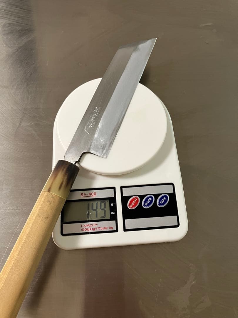 ムキモノ包丁　薄刃包丁 ケース付き　カッパばし