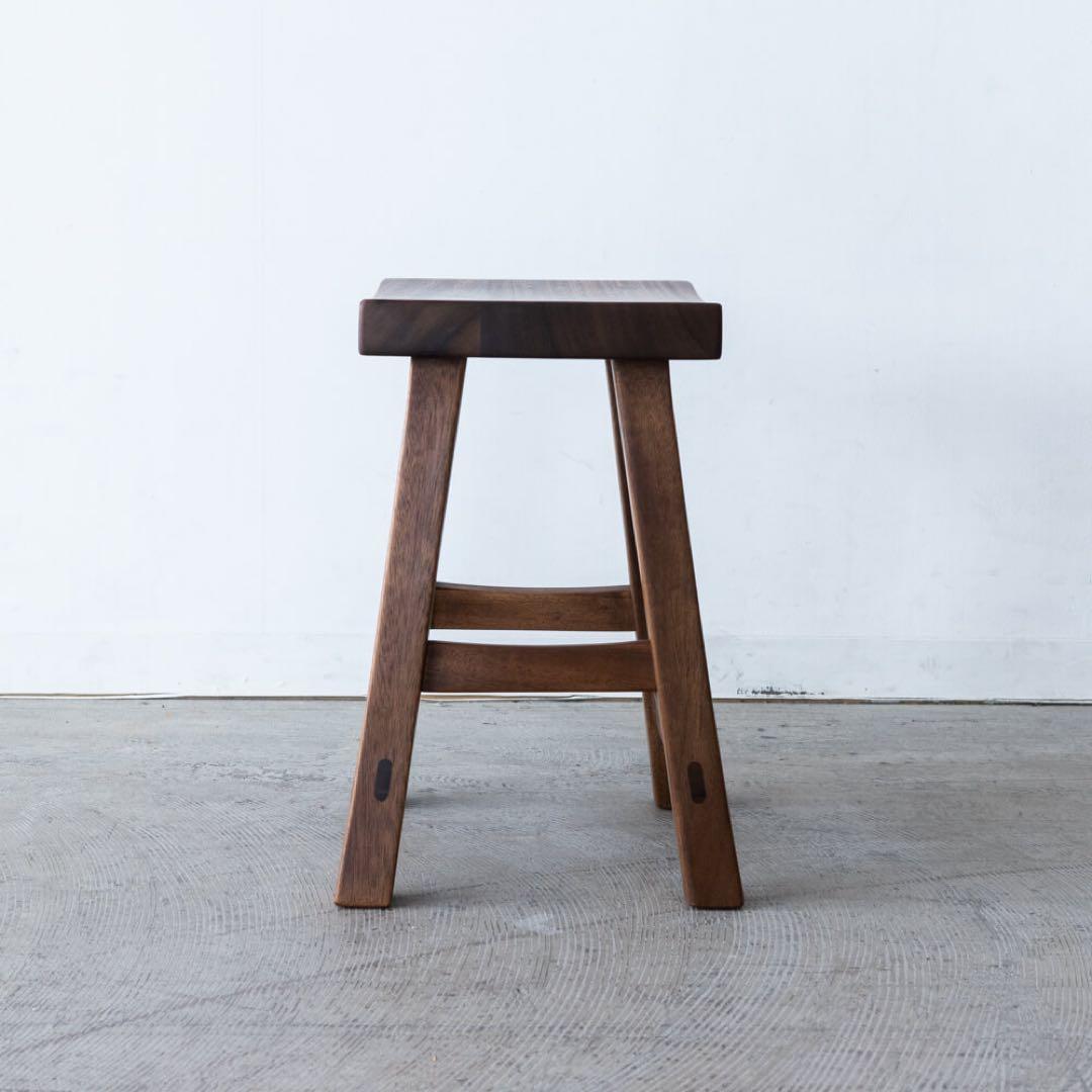スツール 和組 クルミ / ウォールナット オイル仕上げ