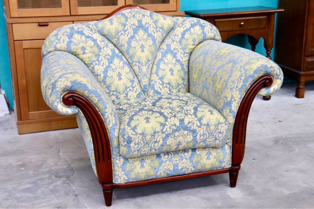 GMIH65A○1人掛けソファ シングルソファ アームチェア ファブリック クラ