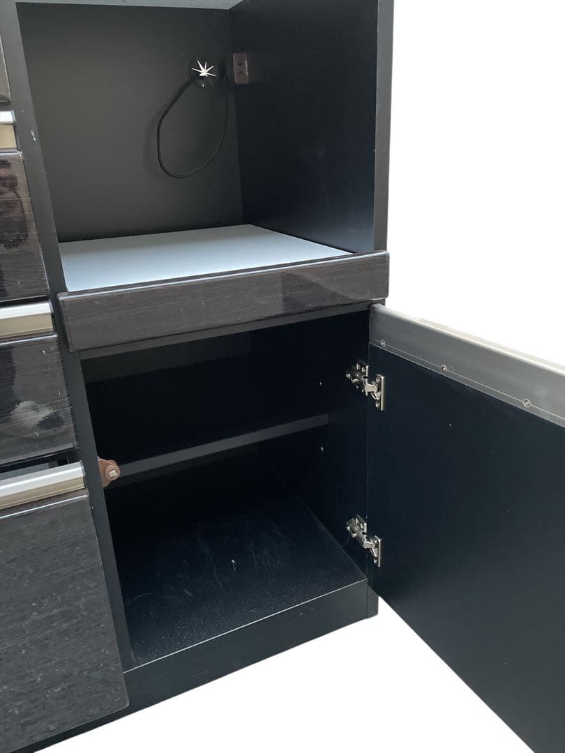 大阪 京都引き取り歓迎 サンコウ キッチンカウンター 食器棚 木製 引き出し収納