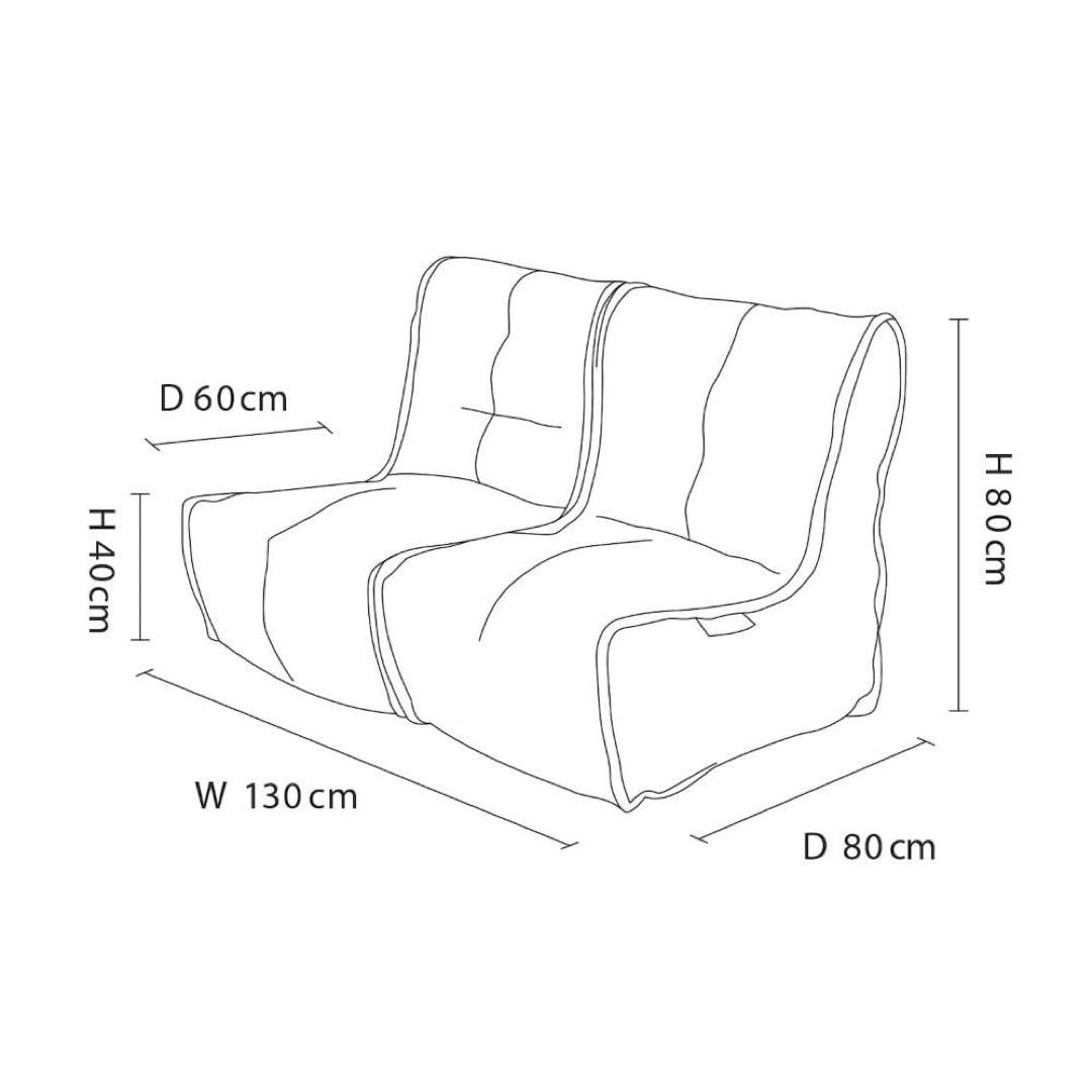 ambient lounge ソファ モジュラーツイン 二人掛け d3537
