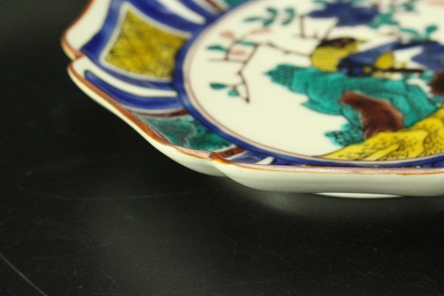 九谷焼 皿揃 色絵花鳥 八角皿 五枚 共箱(メ1538) - メルカリ