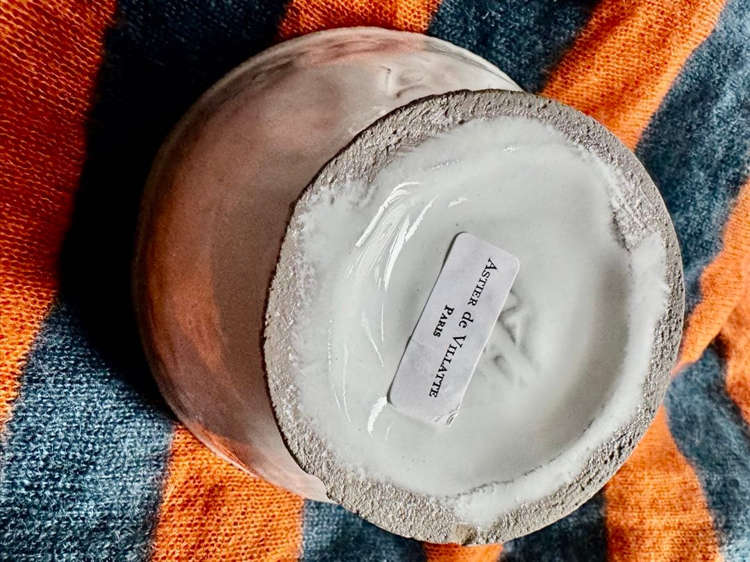 未使用シール付アスティエ・ド・ヴィラット　カフェオレボウル　脚付ラージボウル