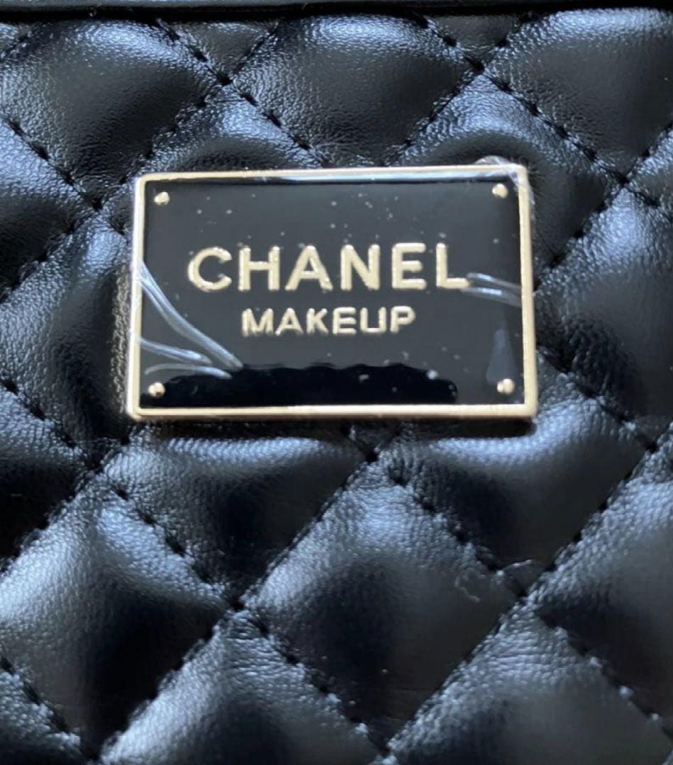【非売品】CHANELキルティングポーチ ノベルティ シャネル ブラック 黒