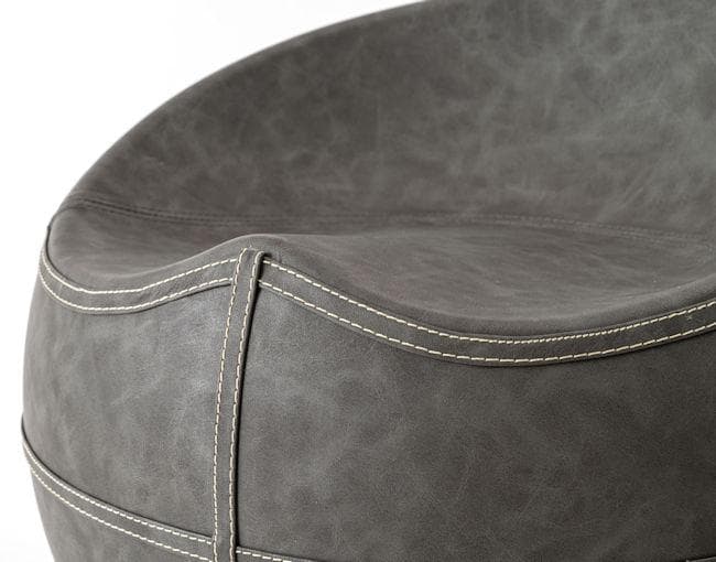 ソフトレザースツール 丸形スツール 椅子 ダイニング リビング合皮（1396）