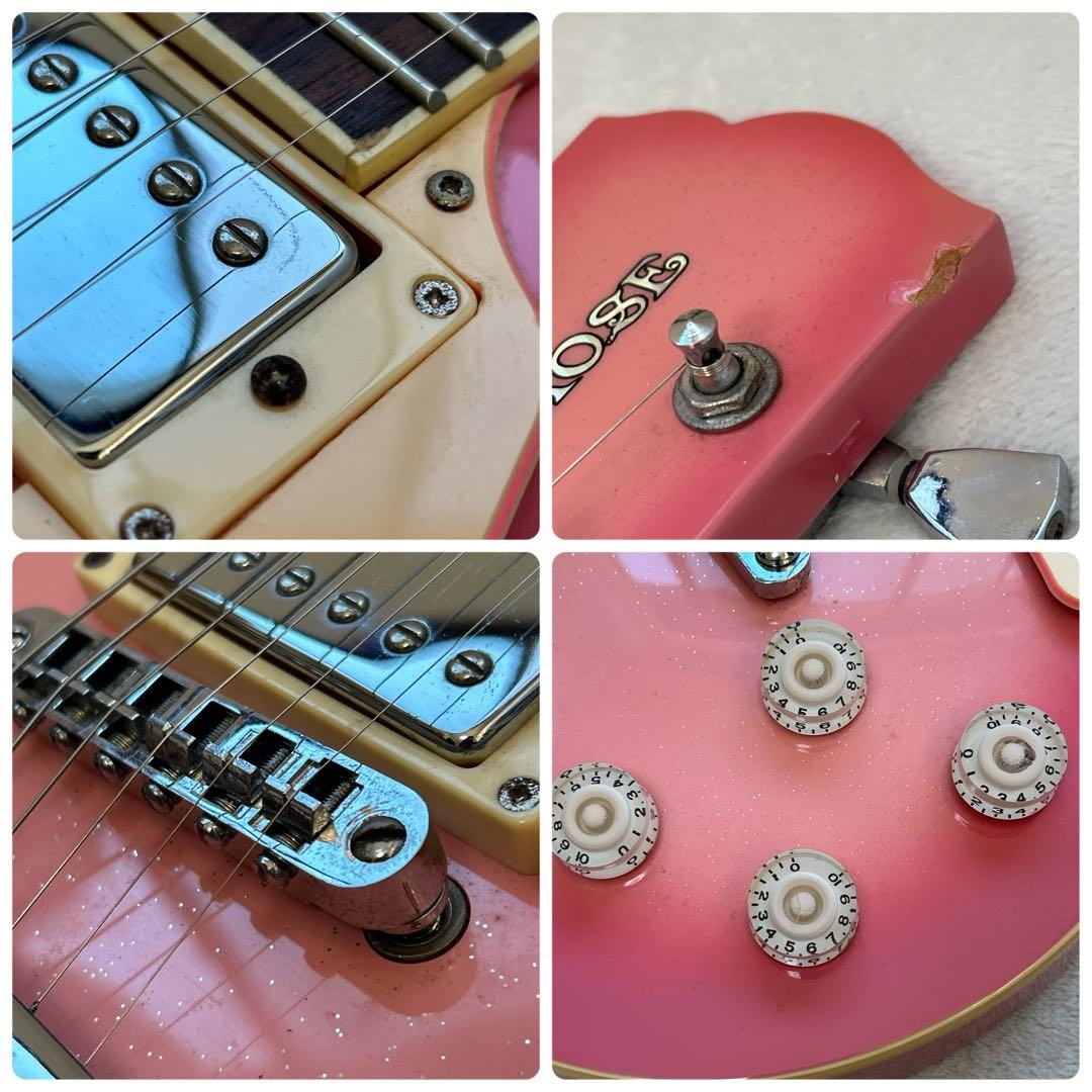 Gypsy Rose ピンク ラメ レスポール ジプシーローズ エレキギター