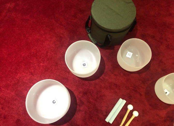 クォーツ クリスタルボウル 7個セット A（ラ）の音が432Hzで