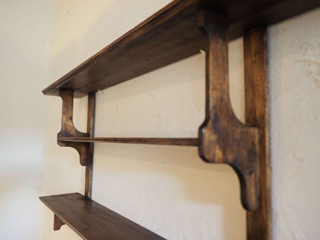 フランス　アンティーク　ウォールシェルフ　棚　シェルフ　壁掛け　シャビー