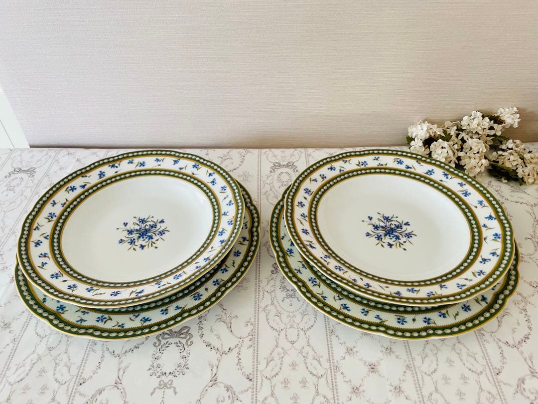 ロワイヤルリモージュマリーアントワネットデザート/サラダプレート2枚組A