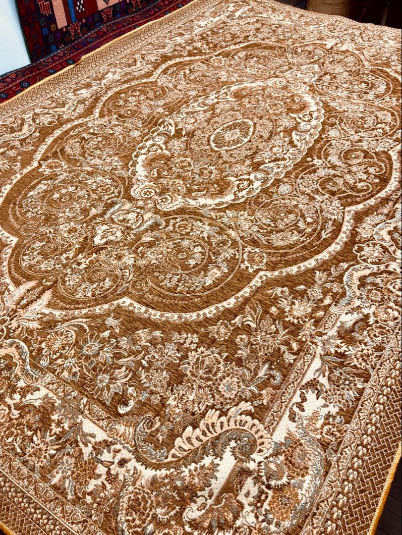 ペルシャハリランヤズドシート/キリム 193x290cm