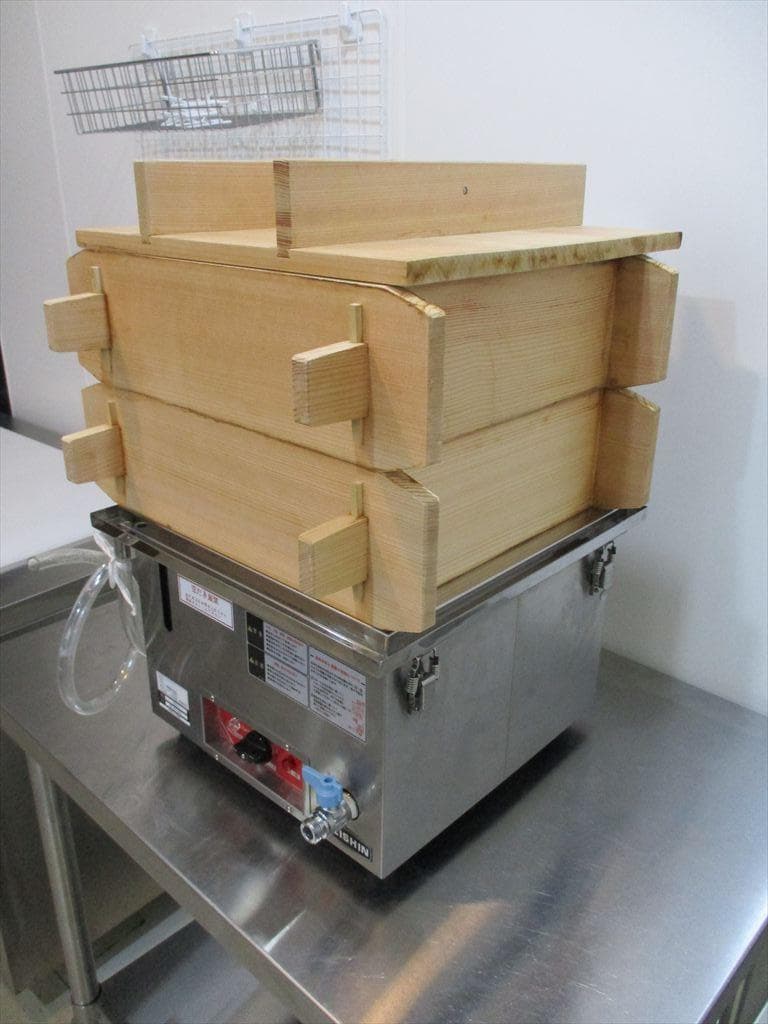 ☆ 中古 EISHIN 電気蒸器 M-11 セイロ2段付 肉まん・シューマイ