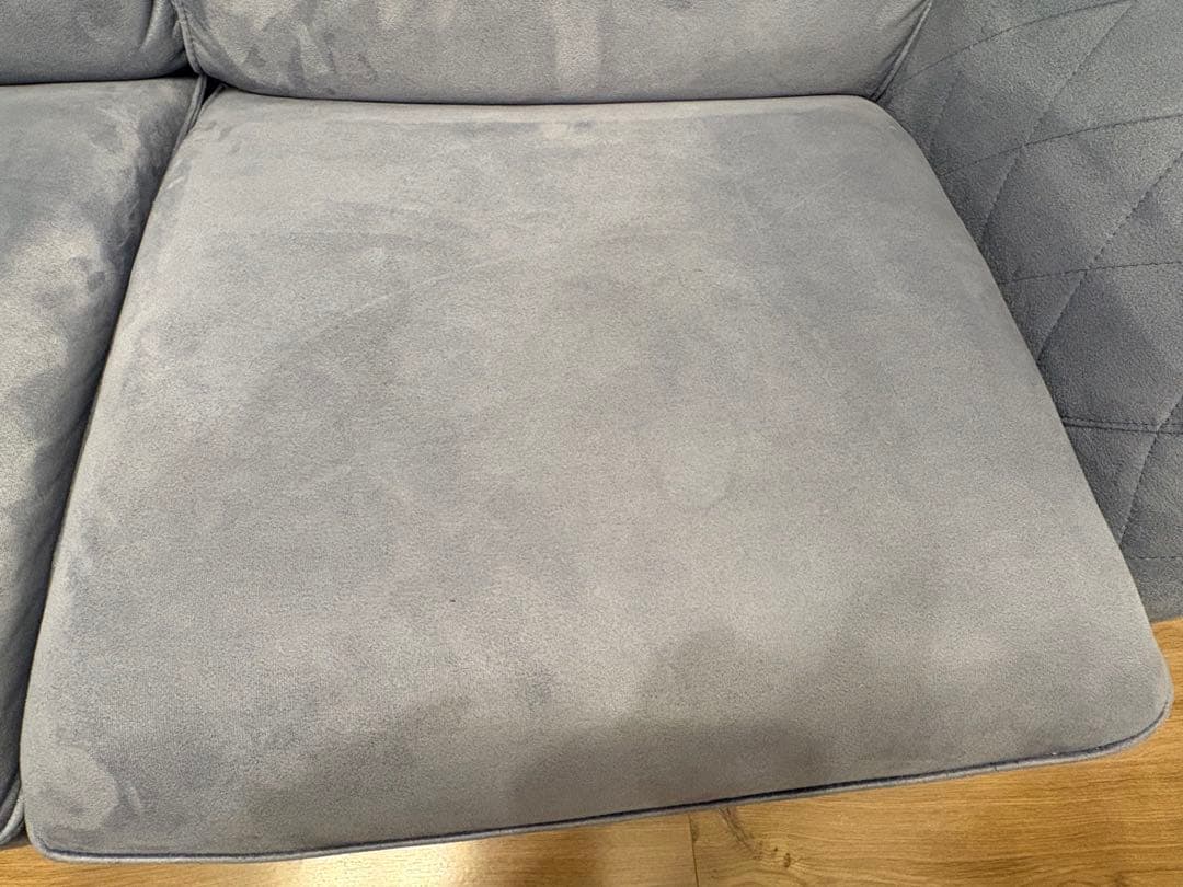 送料込 関家具 クラッシュゲート 2人掛けソファ ヘッドレスト付き