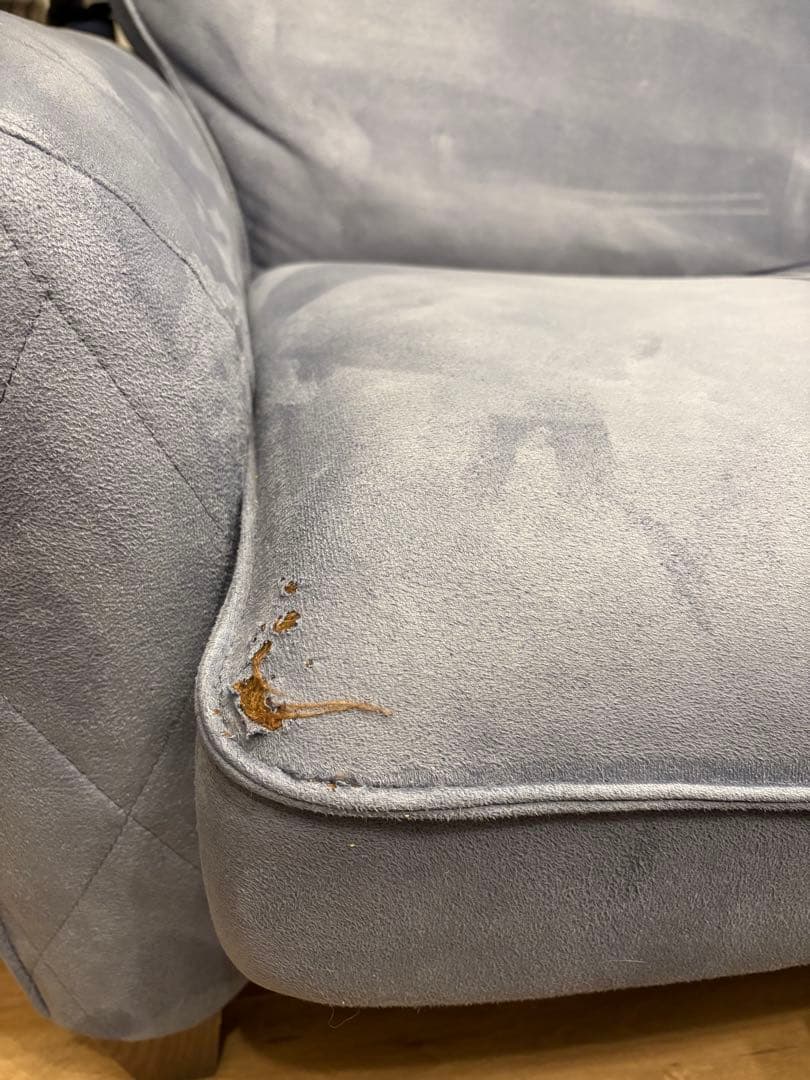 送料込 関家具 クラッシュゲート 2人掛けソファ ヘッドレスト付き