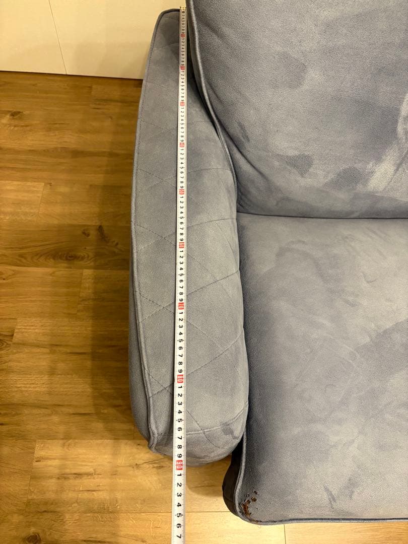 送料込 関家具 クラッシュゲート 2人掛けソファ ヘッドレスト付き