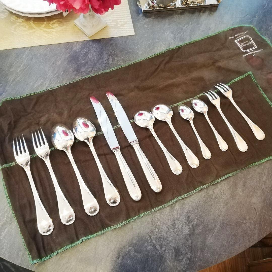 年末特別セール◇未使用　フランス製　Christofle　カトラリーセット12本