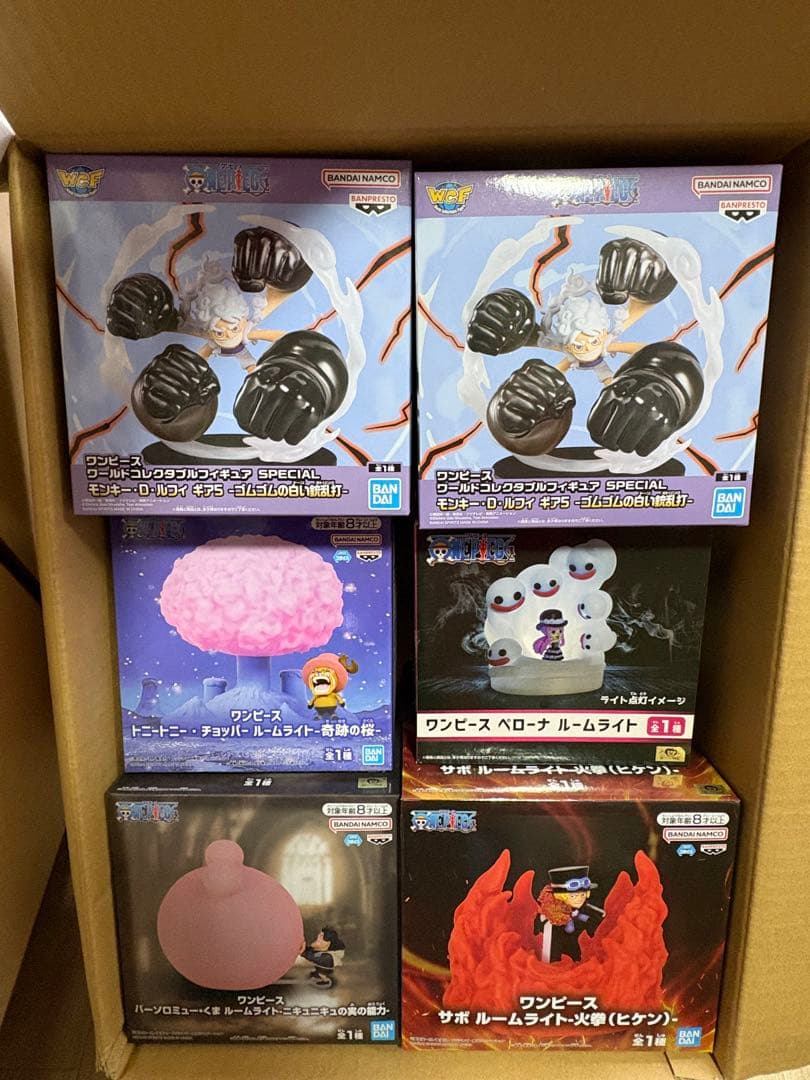 ワンピース フィギュア ルームライト 6つ - メルカリ