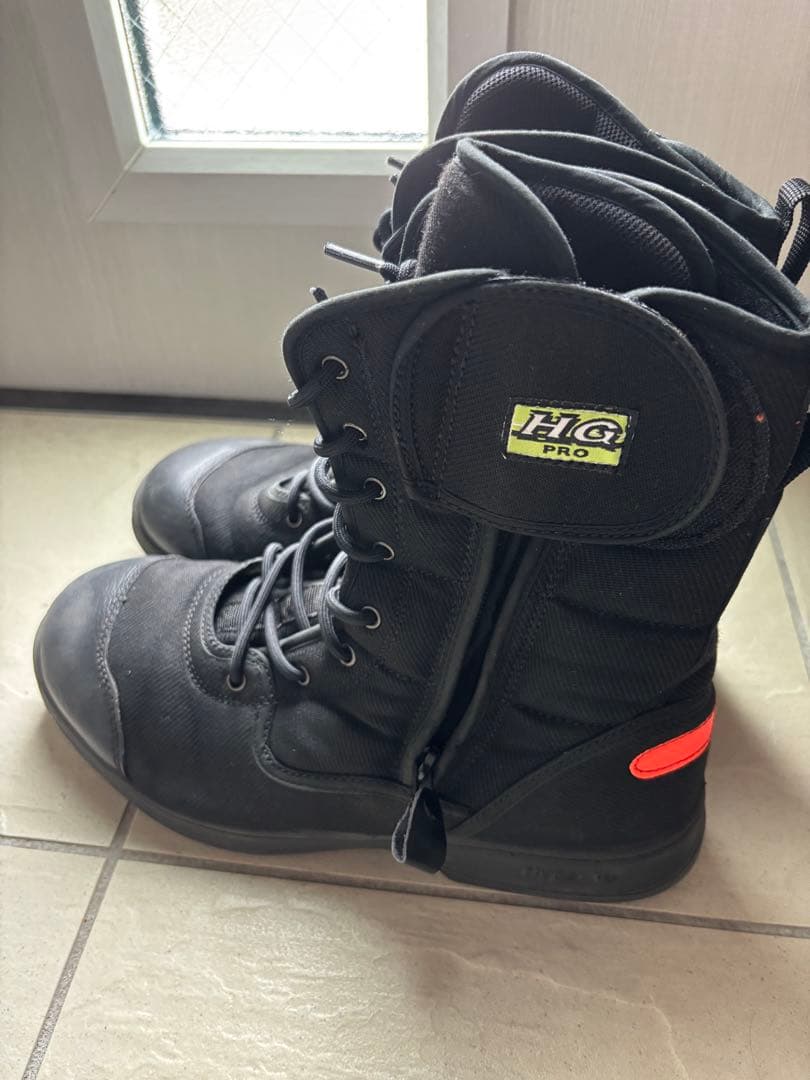 Hg PRO 安全靴 黒 ジッパー付き