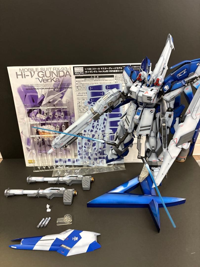 MG HI-νガンダム　ver.ka HWS装備　全塗装完成品