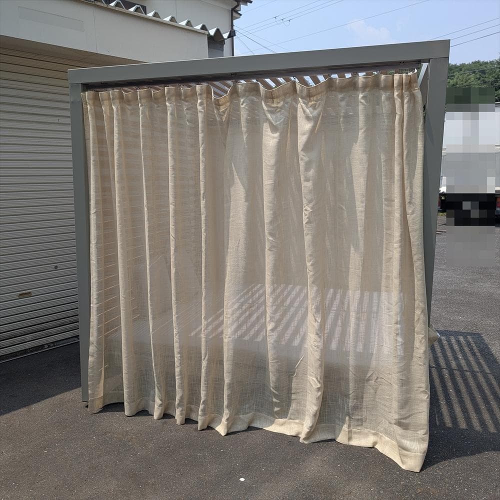 リゾートベッド　ベッド　デイベッド　グランピング　プールサイド　カーテン付き　B