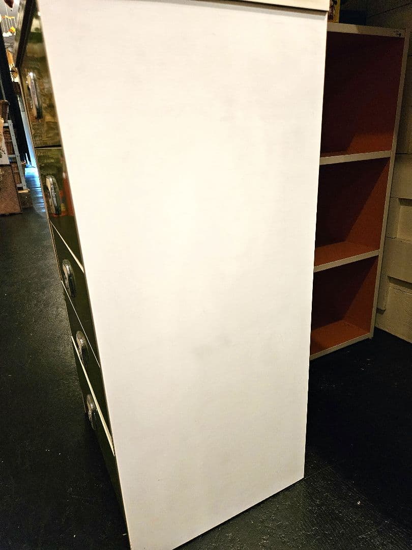 棚　タンス　引き出し　ラック　緑　昭和レトロ　レトロポップ　ヴィンテージ