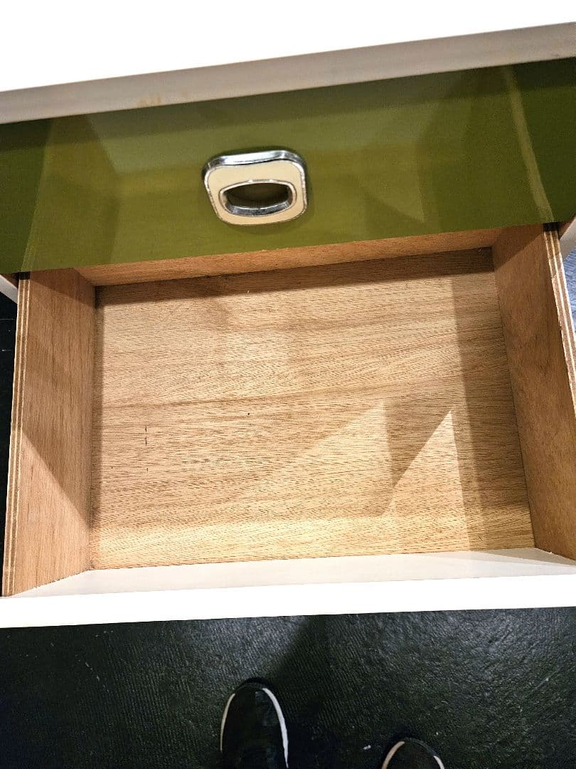 棚　タンス　引き出し　ラック　緑　昭和レトロ　レトロポップ　ヴィンテージ