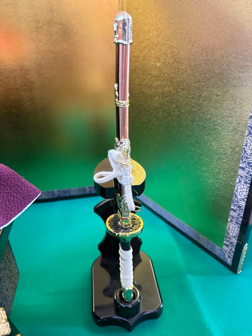 京甲冑 五月人形 兜と屏風のセット 5回程 使用美中古品 平安寿幸作