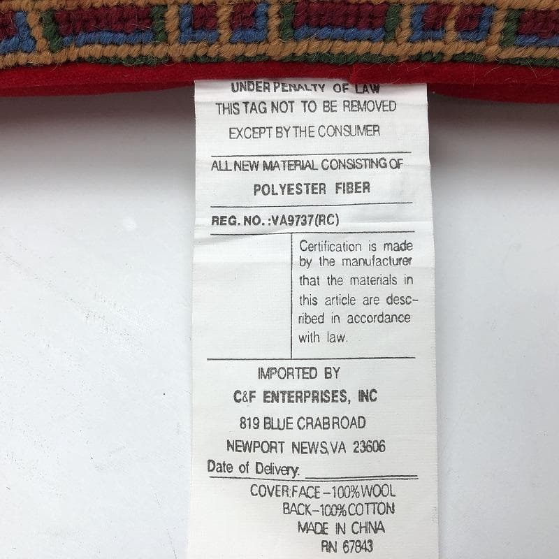 C&F ENTERPRISES クッション ハンドメイド ベア