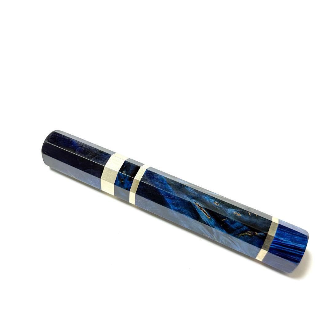 三段銀巻 白水牛角 柳刃7寸 スタビライズドウッド八角柄 柳刃210 ハンドルy