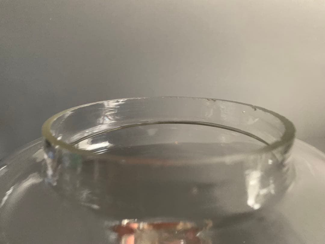 剣先 蓋付 ガラス瓶 ウランガラス 戦前 駄菓子瓶 気泡硝子 脚付 キャニスター