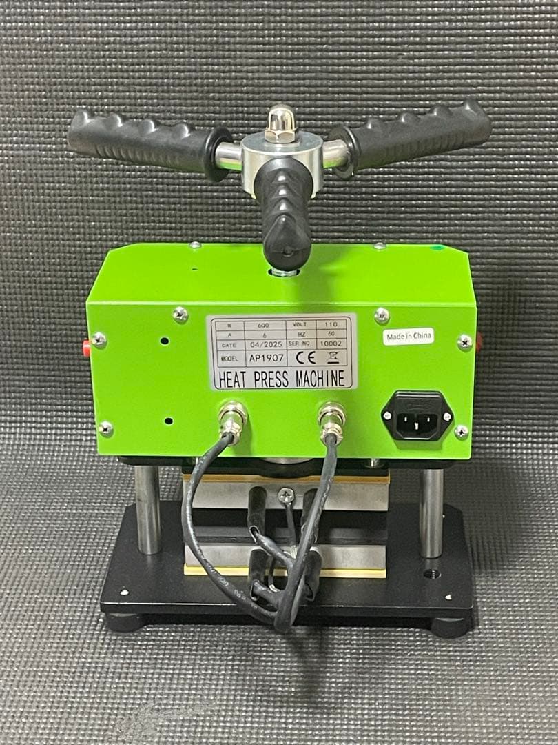 ロジンヒートプレス機 3×5インチ 電熱式 加圧手動 デジタル温度表示