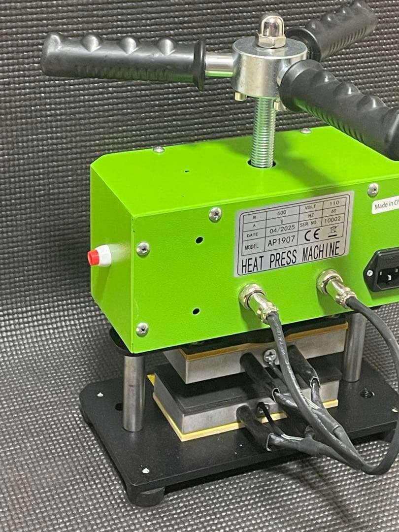 ロジンヒートプレス機 3×5インチ 電熱式 加圧手動 デジタル温度表示