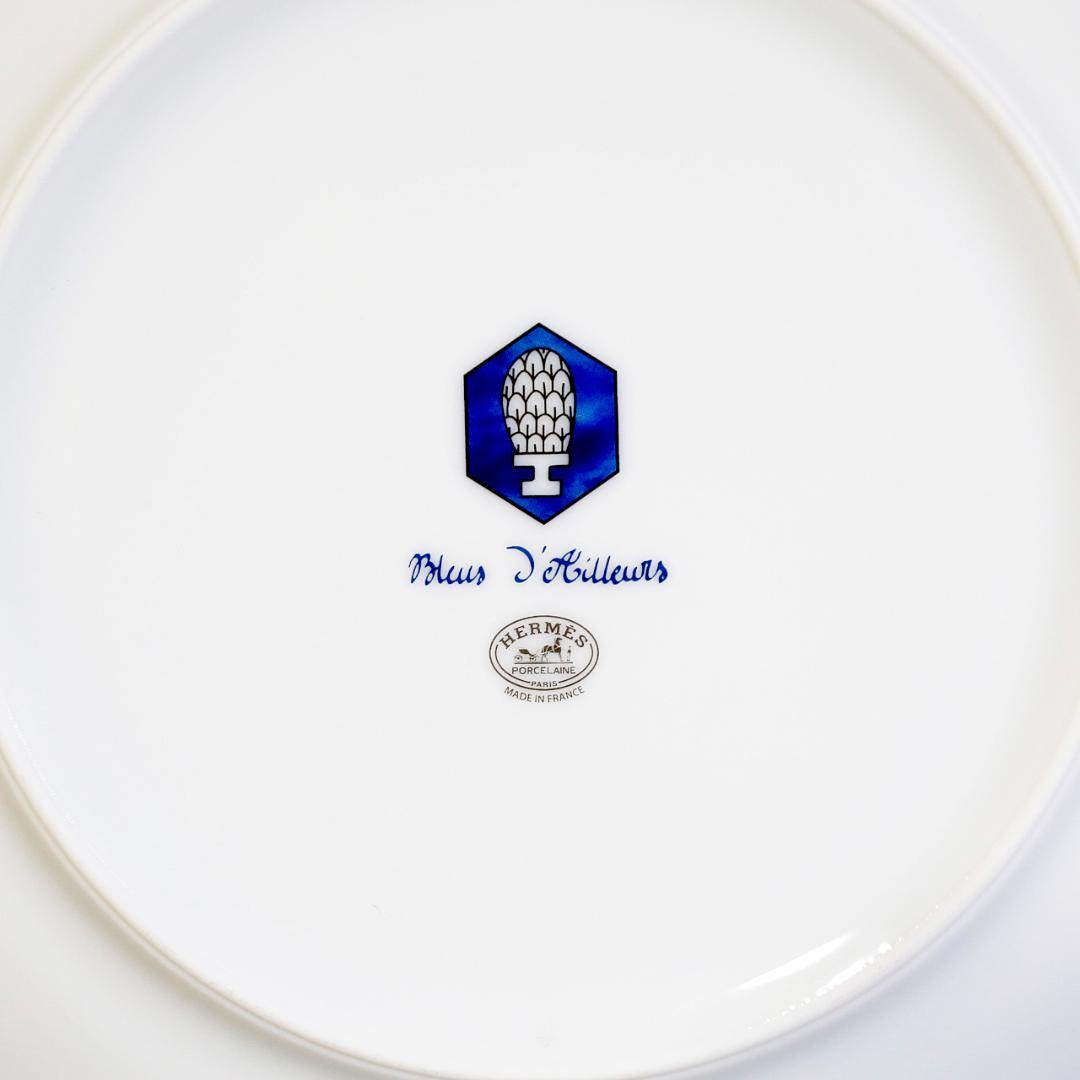 【レア極美品 ２枚】エルメス ブルーダイユール プレート 送料込み ①