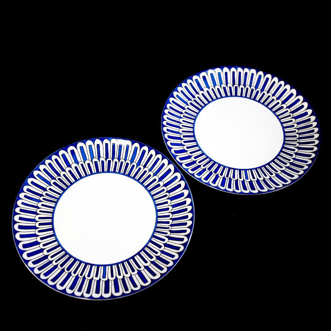 【レア極美品 ２枚】エルメス ブルーダイユール プレート 送料込み ①