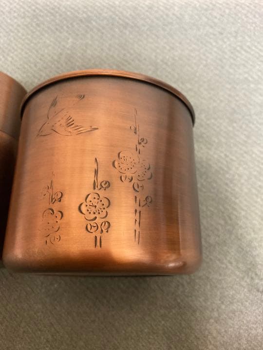 銅 茶器 茶筒 茶こぼし 値下げ