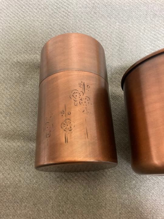 銅 茶器 茶筒 茶こぼし 値下げ