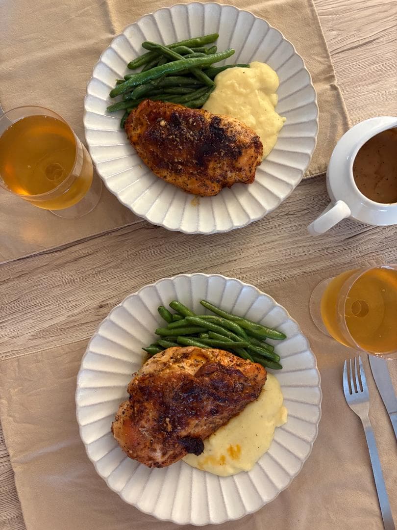 【新品】白峰園 手造り深皿 2枚セット 赤津焼 23.5cm 陶器 オフホワイト