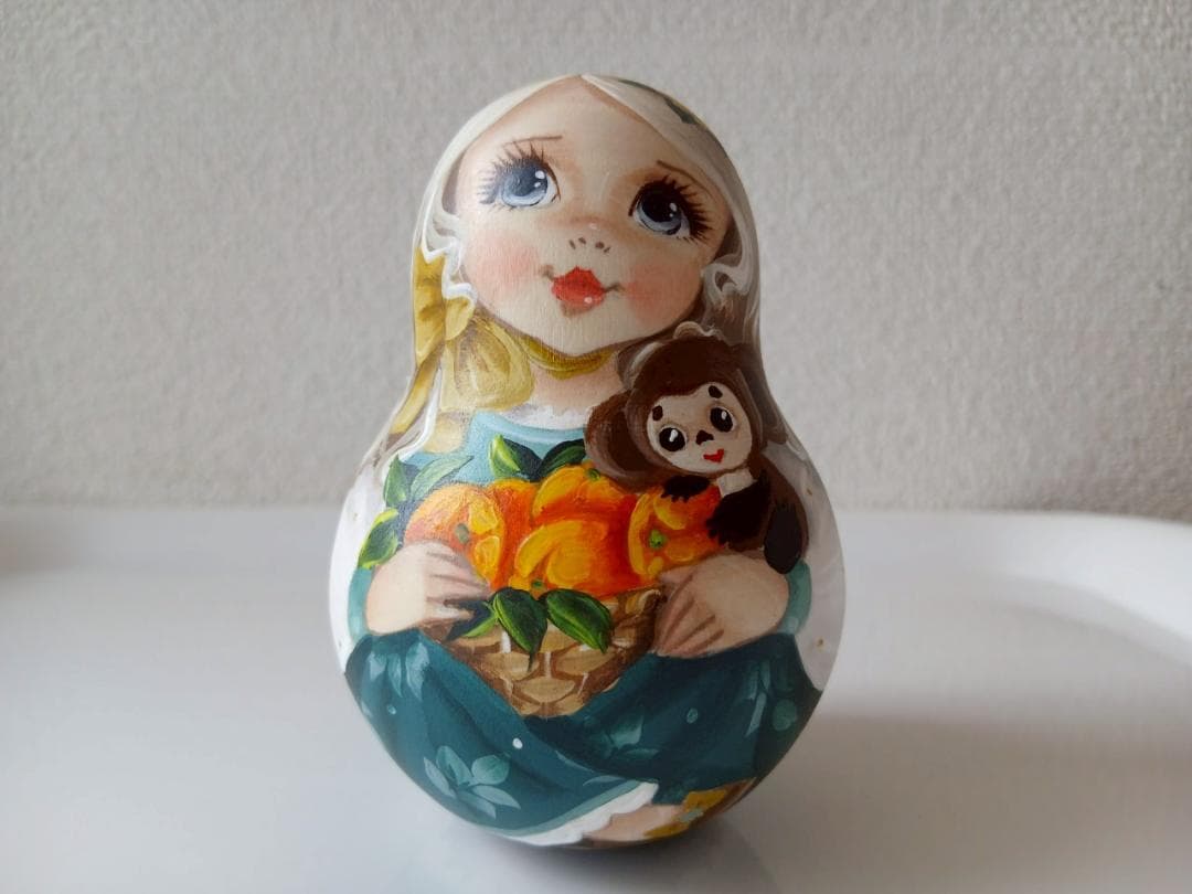 【CBT084】9cm級 おきあがりこぼし(大) スベトラーナ チェブラーシカ