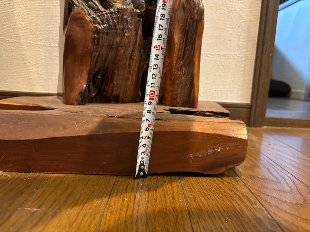 木製置物 自然な仕上げ ユニーク形状　無垢材　高さ約100cm