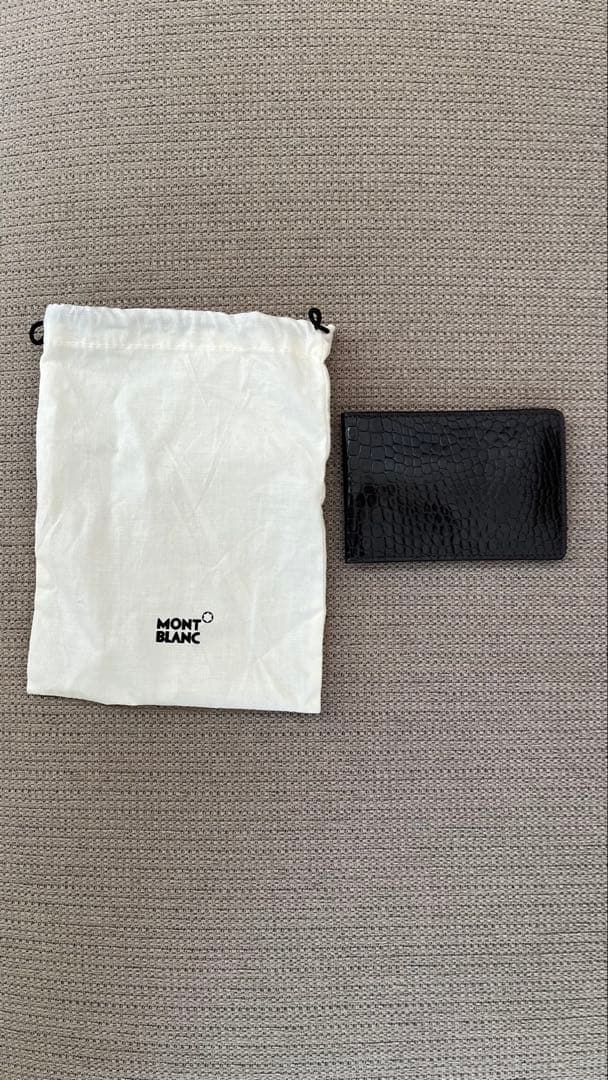 MONTBLANC ブラックミニ財布 保存袋付き
