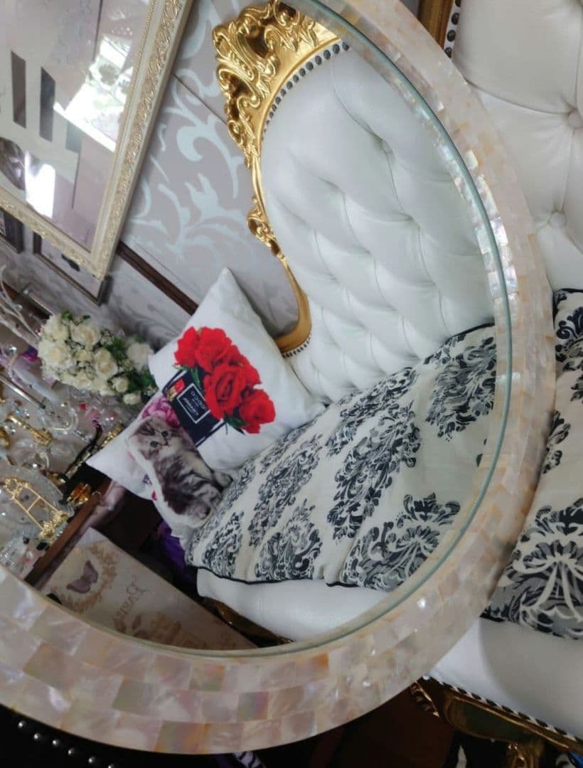 壁掛けミラー　シェル