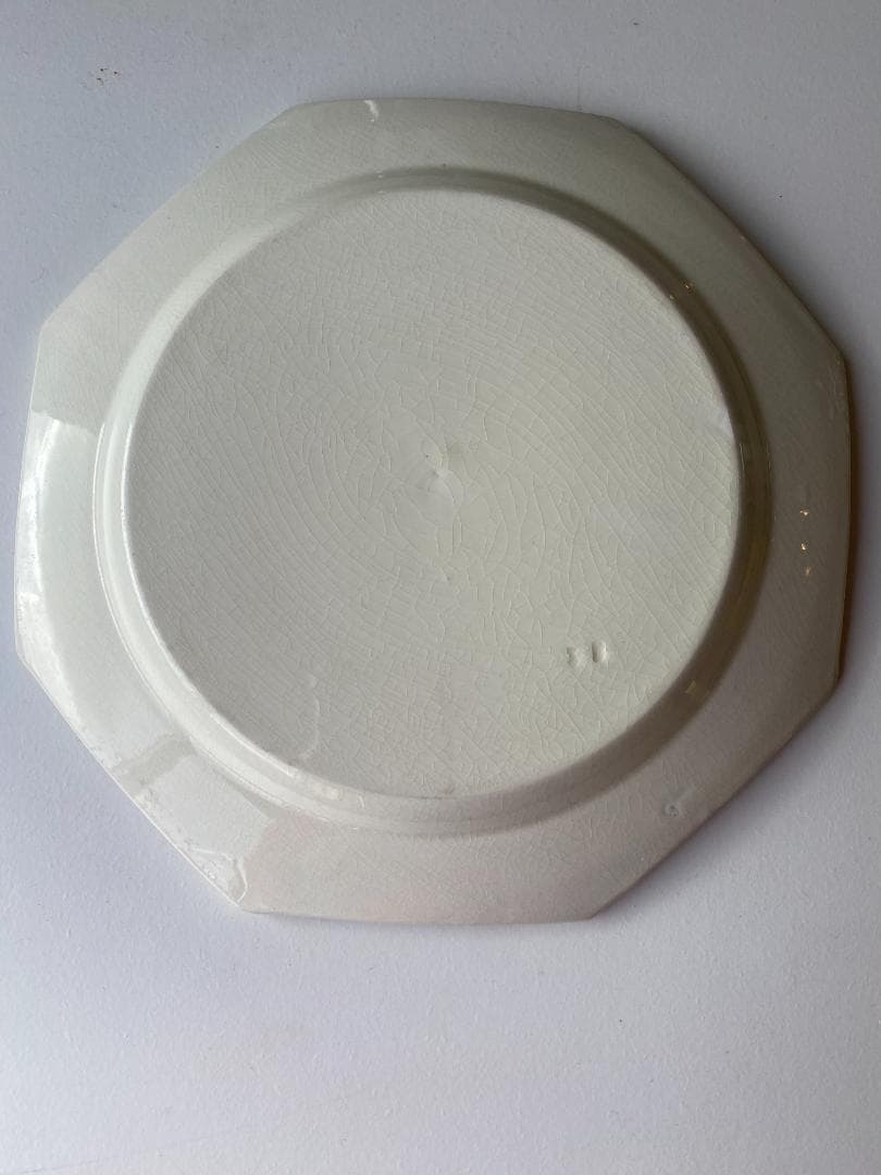 【希少】フランス アンティーク モントロー オクトゴナル ディナー 皿