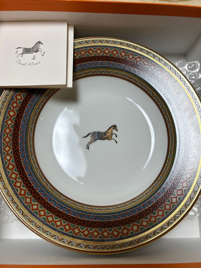 エルメス　シュヴァルドリアン　スーププレート2枚