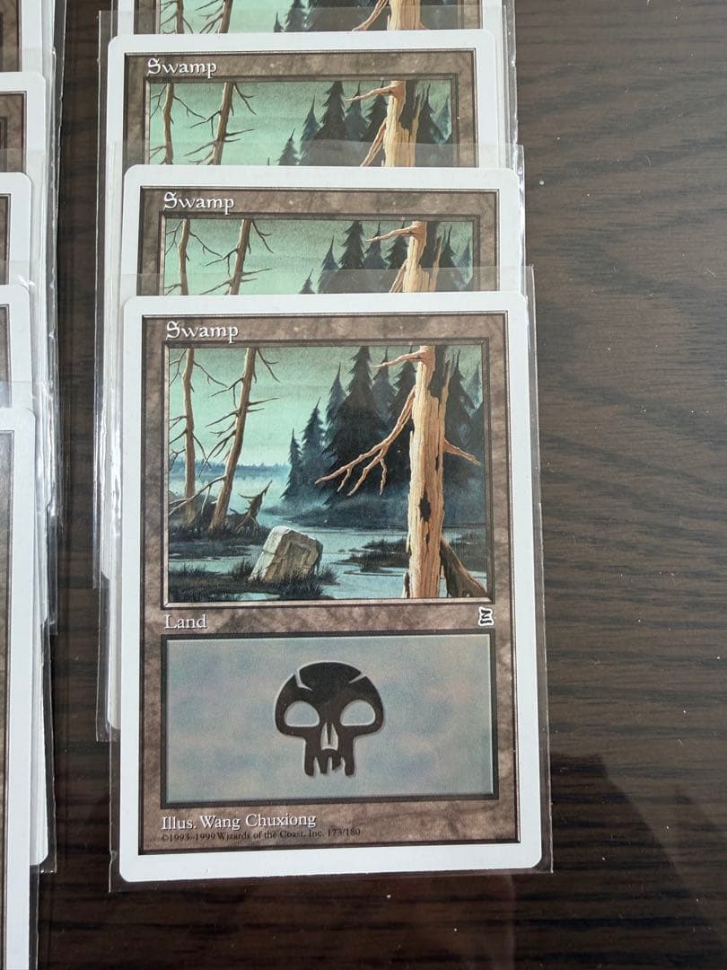 mtg ptk ポータル三国志　基本土地　英語版　沼　島 　森　山　平地　63枚