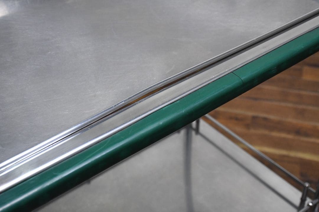 EEK73 SOLNO ステンレス製 2段 キャスターワゴン 上トレー脱着式